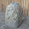 Product image 1 of the product “Balinese Stand for Umbrella or Flag - Old Style - Made from cement and taro sand, several parts, Approx. 50cm height ”